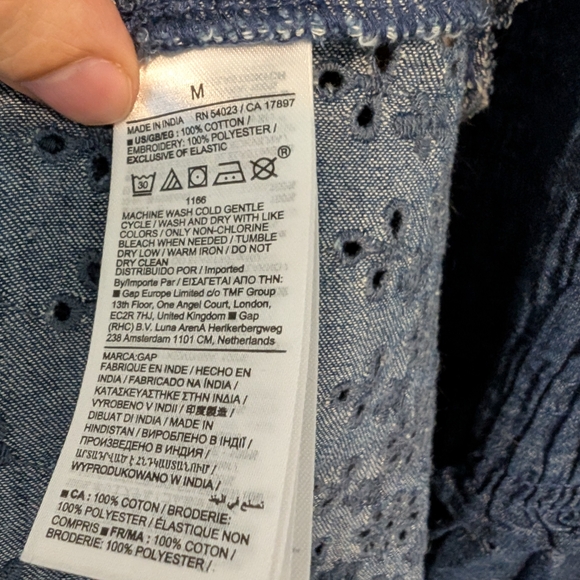 Blue Smocked Maxi Dress - Picture 6 of 6